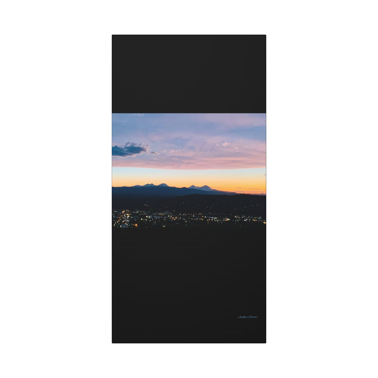 Serene Mountain Landscape Canvas Print - 1.25" Stretched Wall Art