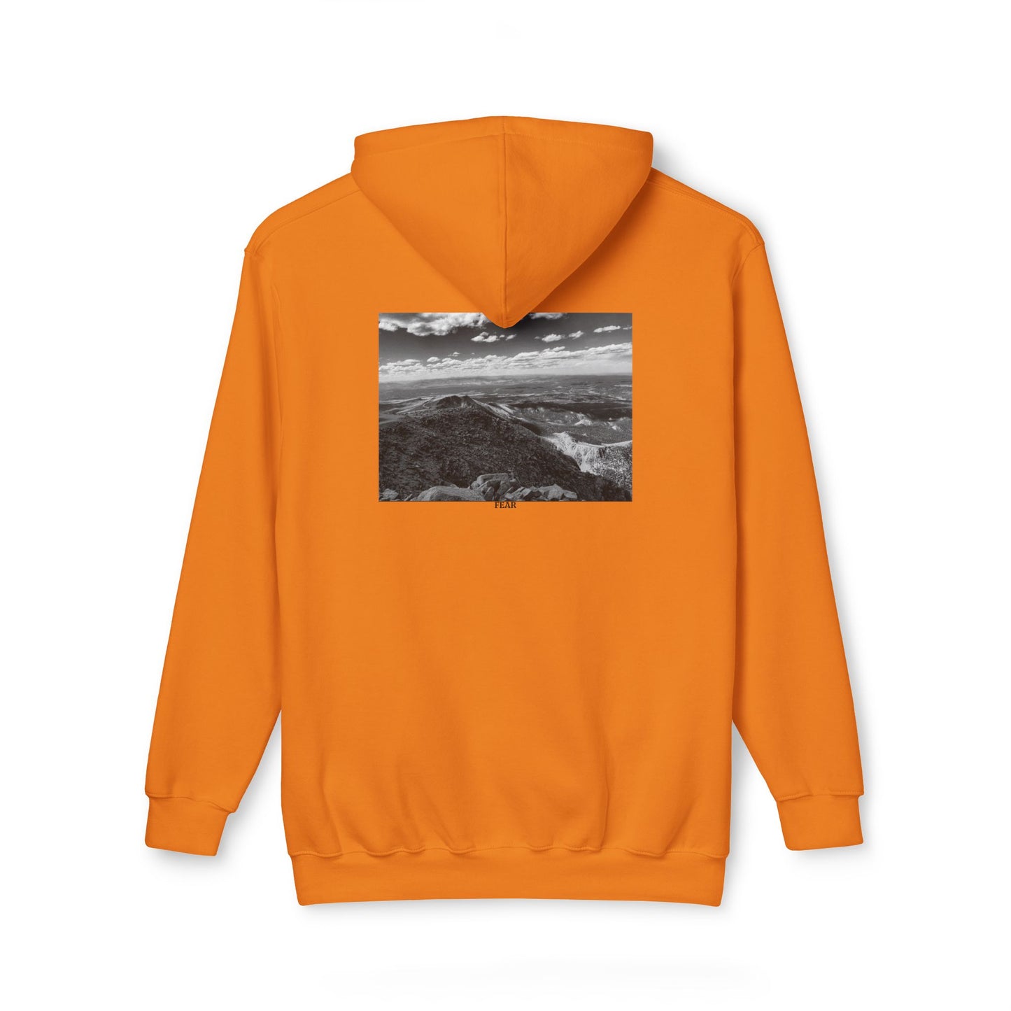 Pikes Peak in Colorado Unisex Hooded Sweatshirt with Scenic Landscape Print - Cozy & Stylish by Andrea Stevens