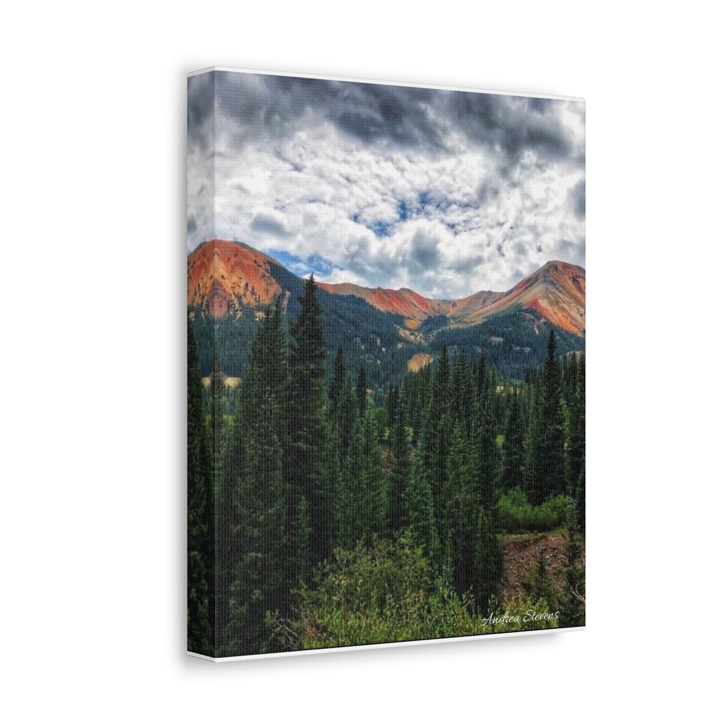 Colorado Mountain Landscape Stretched Canvas Art - Nature Wall Decor By Andrea Stevens