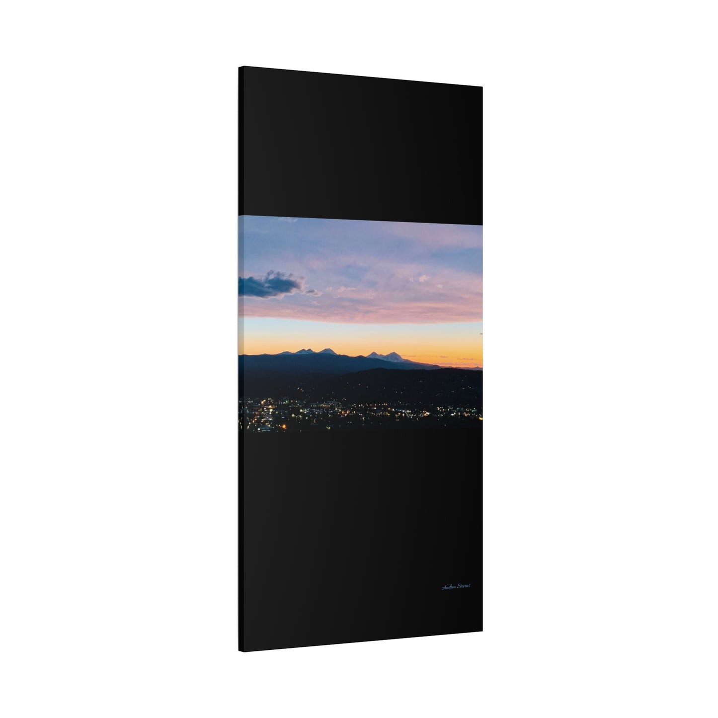 Serene Mountain Landscape Canvas Print - 1.25" Stretched Wall Art