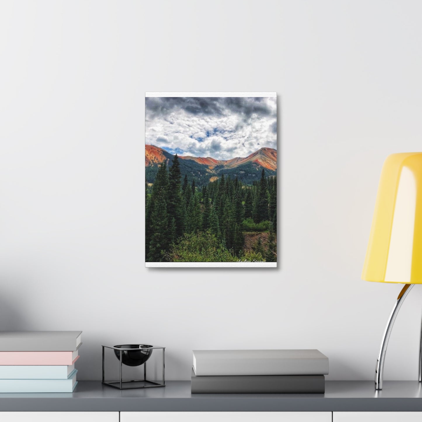 Colorado Mountain Landscape Stretched Canvas Art - Nature Wall Decor By Andrea Stevens