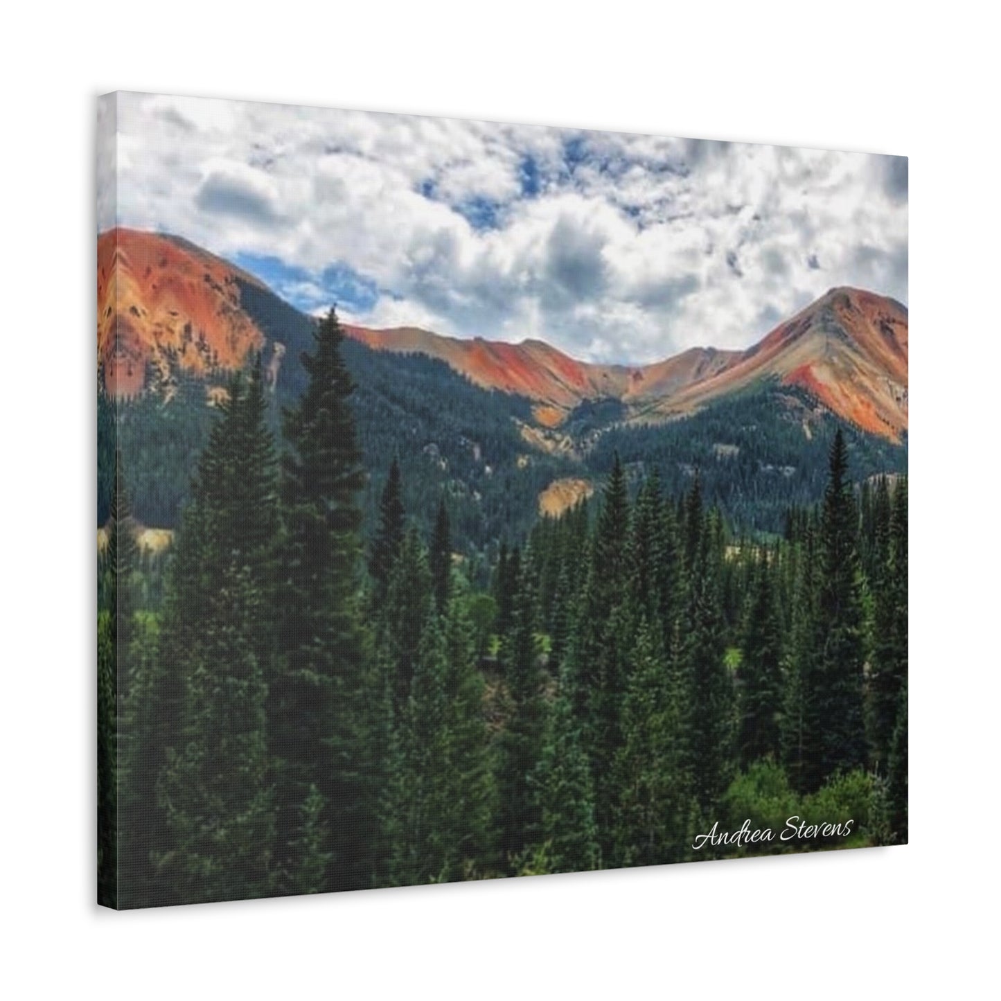 Colorado Mountain Landscape Stretched Canvas Art - Nature Wall Decor By Andrea Stevens