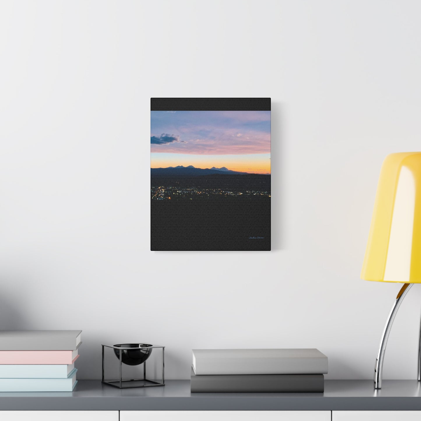 Serene Mountain Landscape Canvas Print - 1.25" Stretched Wall Art