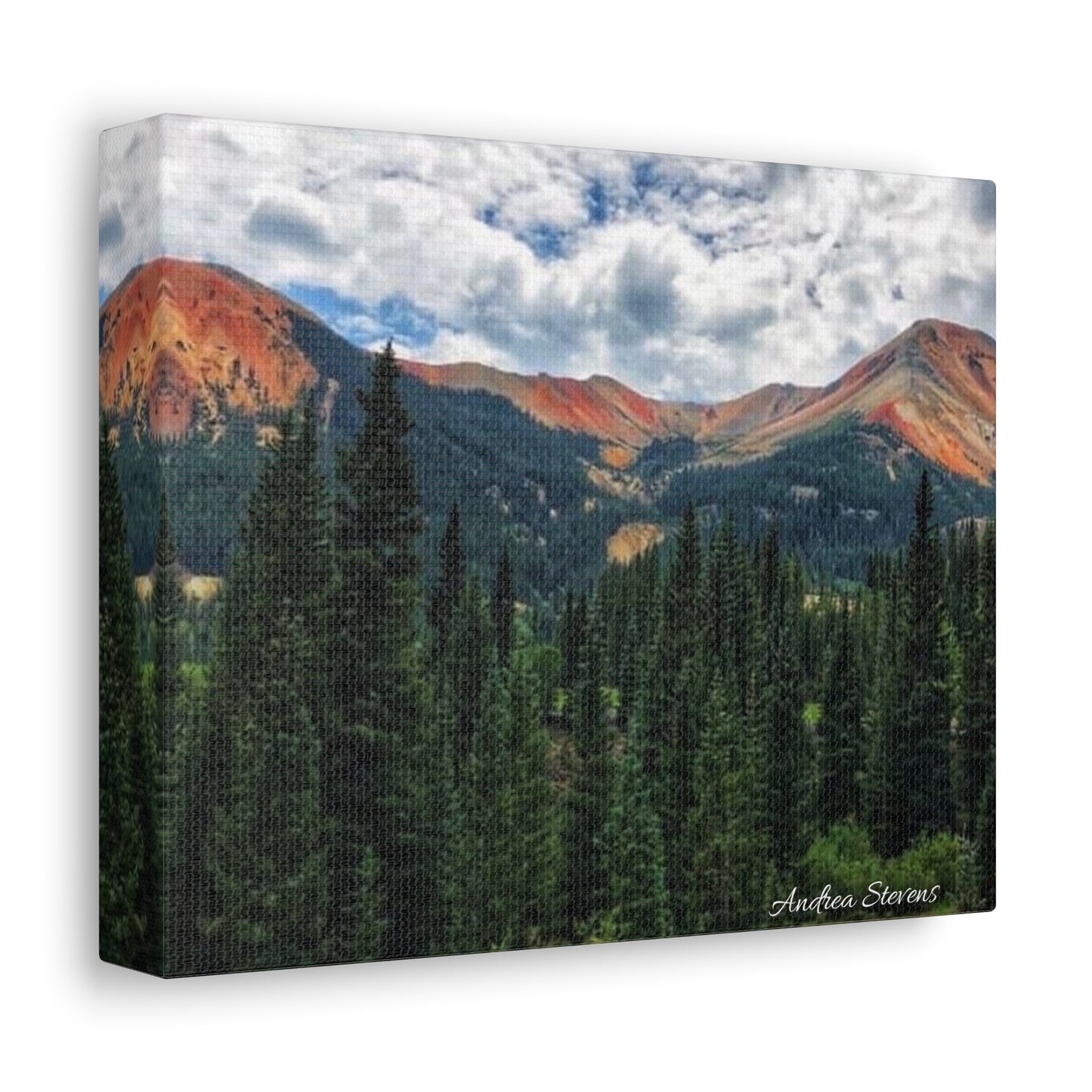 Colorado Mountain Landscape Stretched Canvas Art - Nature Wall Decor By Andrea Stevens