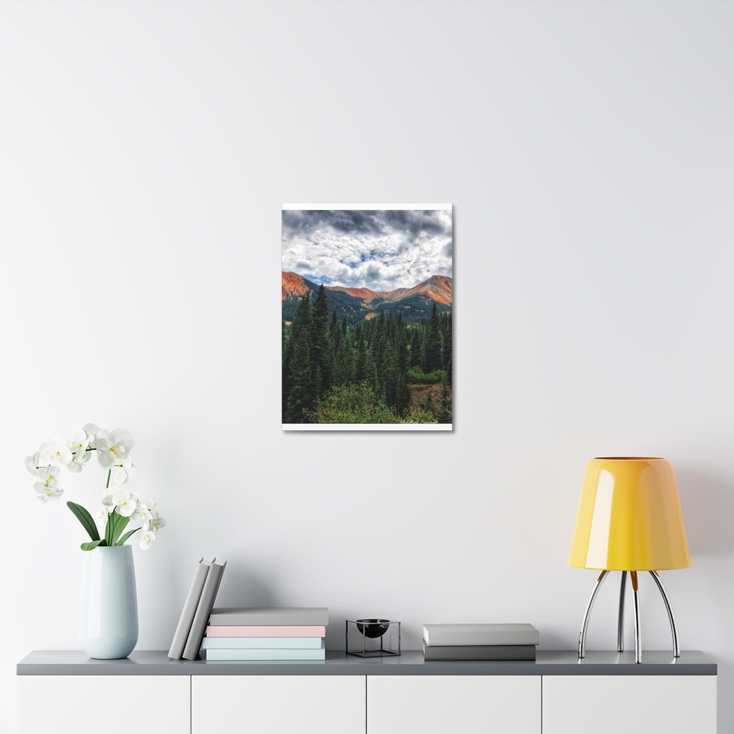 Colorado Mountain Landscape Stretched Canvas Art - Nature Wall Decor By Andrea Stevens
