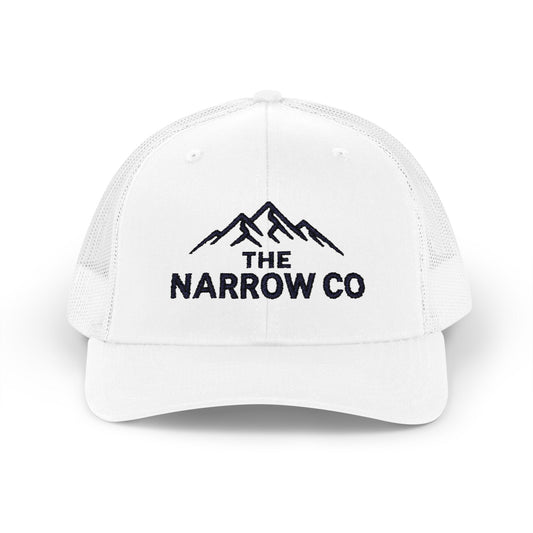 Embroidered Mountain Adventure Snapback Trucker Cap - Perfect for Outdoor Enthusiasts Brand Hat for The Narrow Co