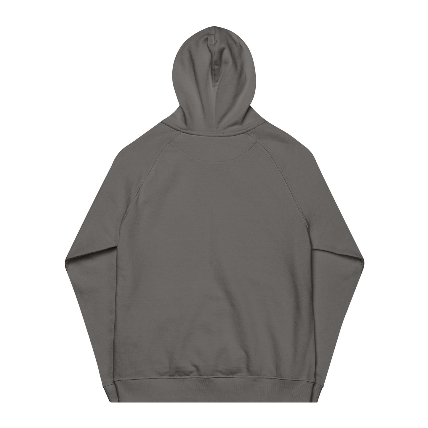 Unisex Eco-Friendly Raglan Hoodie with Mountain Embroidery