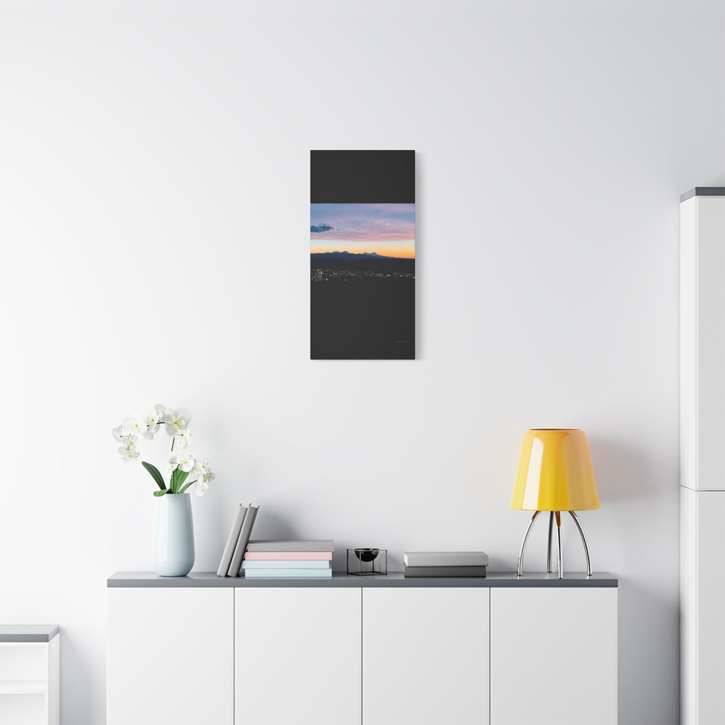 Serene Mountain Landscape Canvas Print - 1.25" Stretched Wall Art