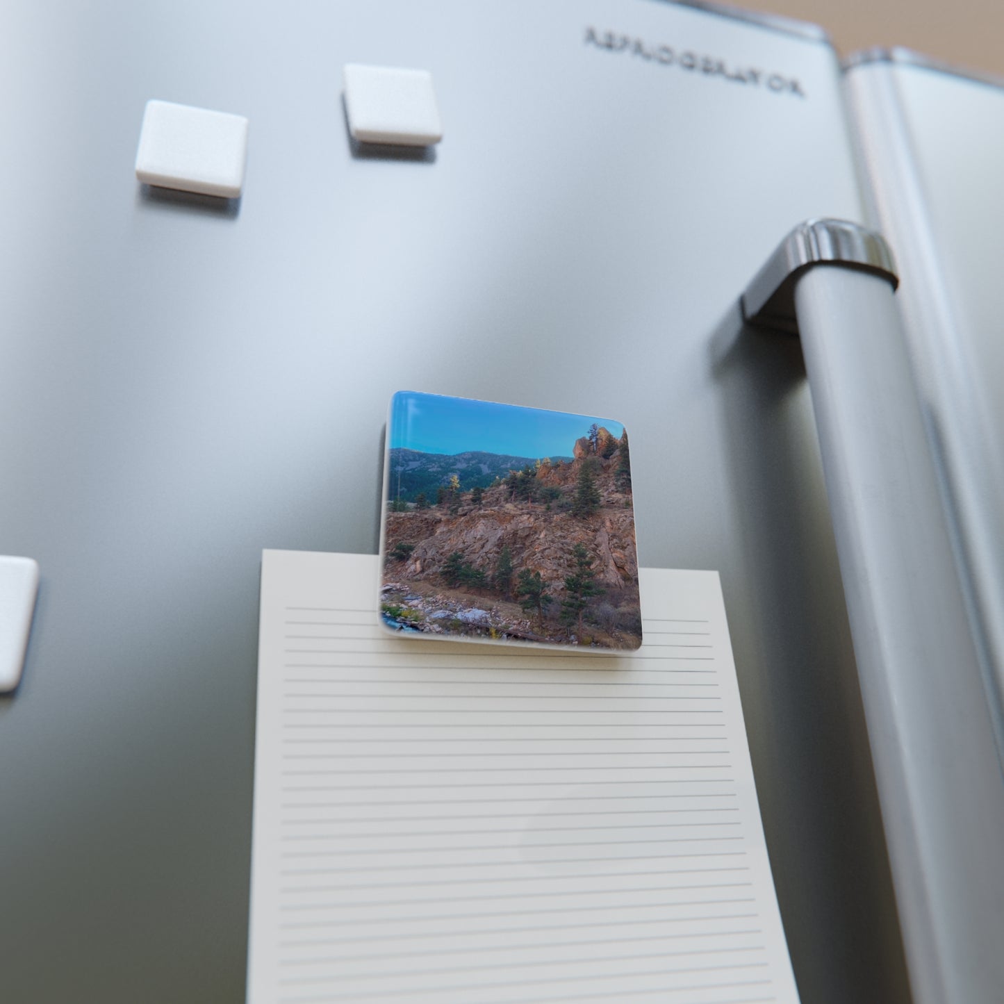 Colorado Scenic Mountain Porcelain Magnet - Nature Lover's Gift By Andrea Stevens