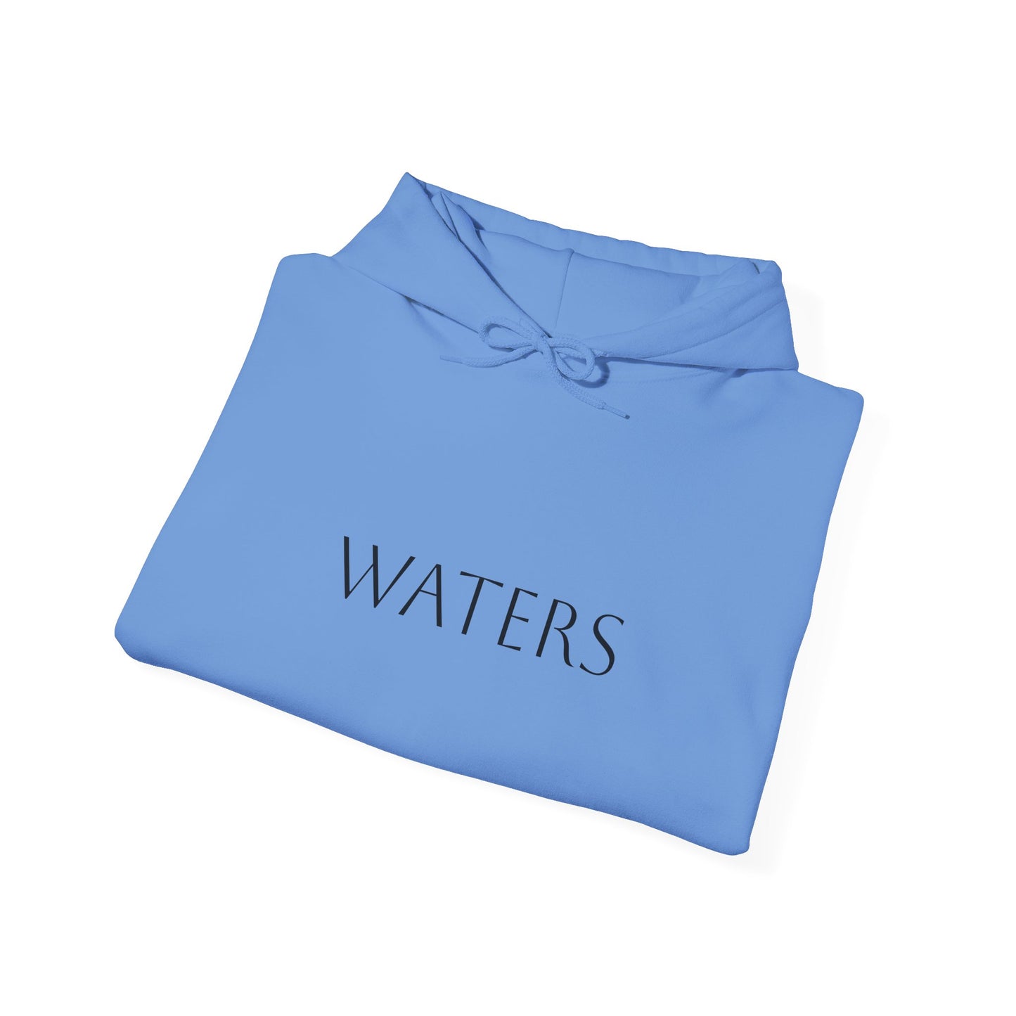 Minimalist Hoodie with 'WATERS' Text - Unisex Heavy Blend™