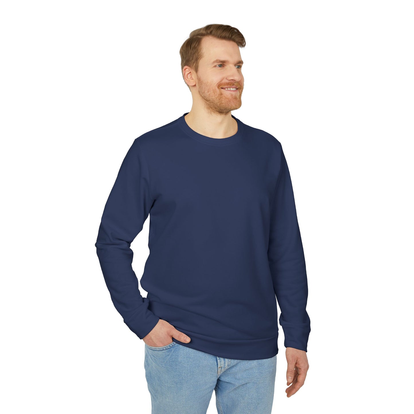 Unisex Fleece Crewneck Sweatshirt - The Narrow Co. Mountain Design