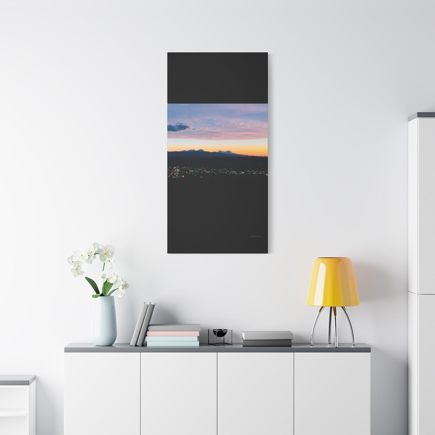 Serene Mountain Landscape Canvas Print - 1.25" Stretched Wall Art