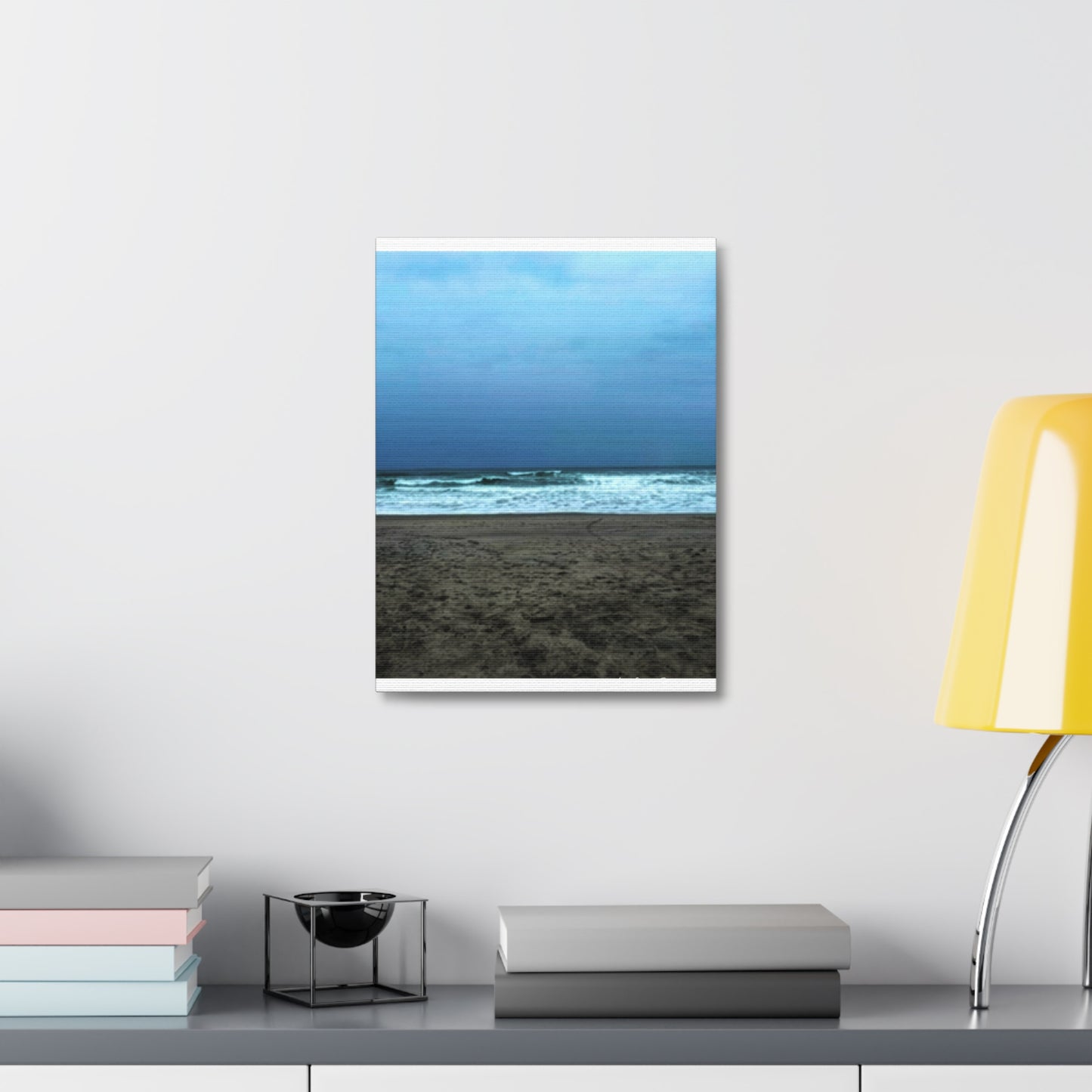Neskowin Oregon Ocean Wave Stretched Canvas Art - Coastal Beach Wall Decor by Andrea Stevens