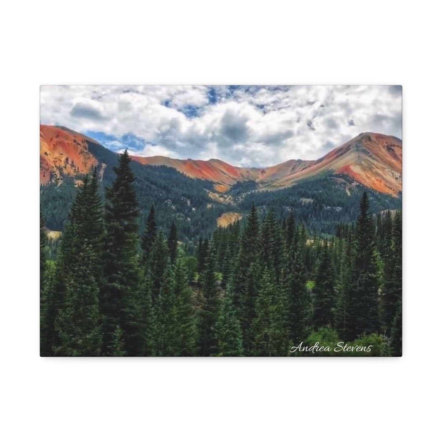 Colorado Mountain Landscape Stretched Canvas Art - Nature Wall Decor By Andrea Stevens