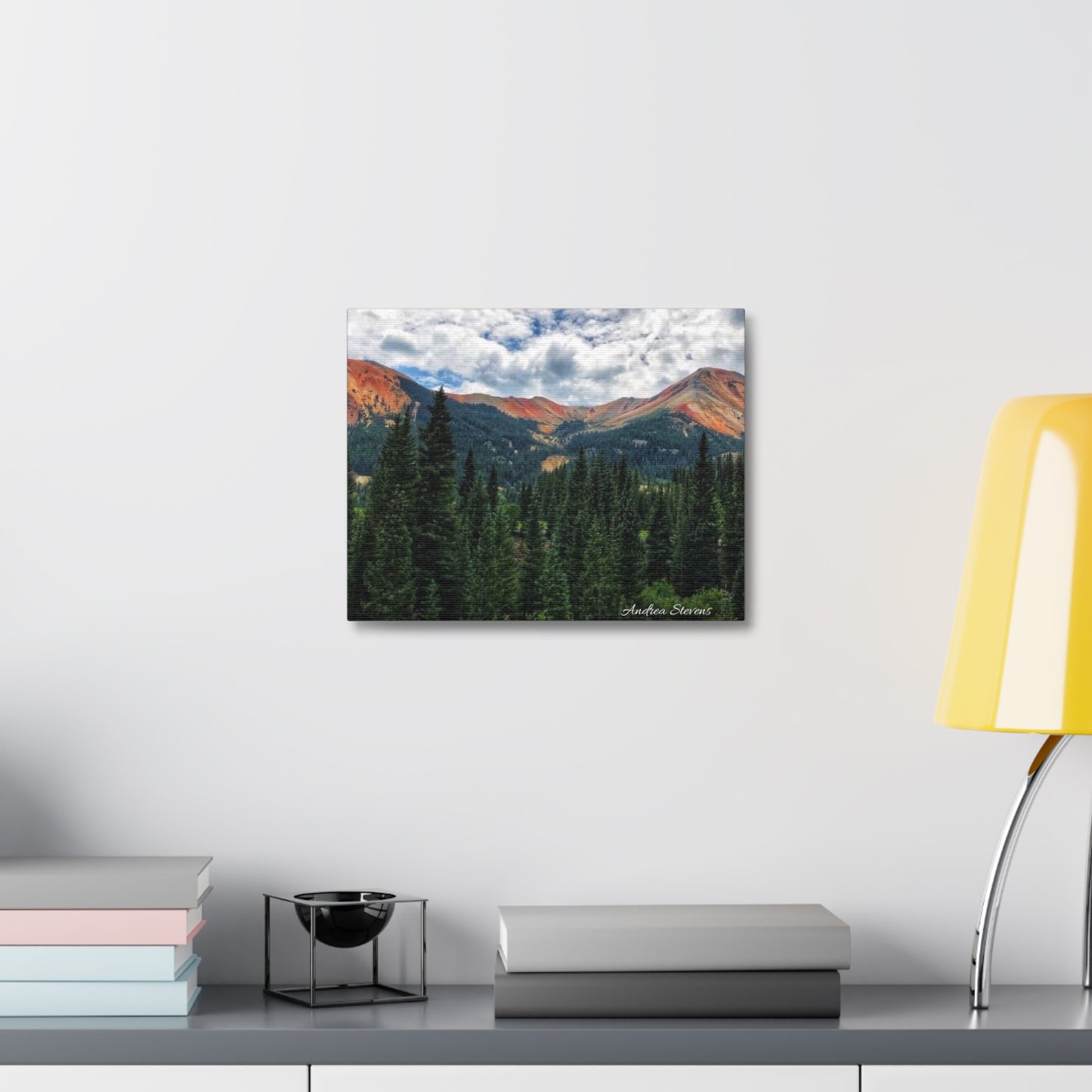 Colorado Mountain Landscape Stretched Canvas Art - Nature Wall Decor By Andrea Stevens