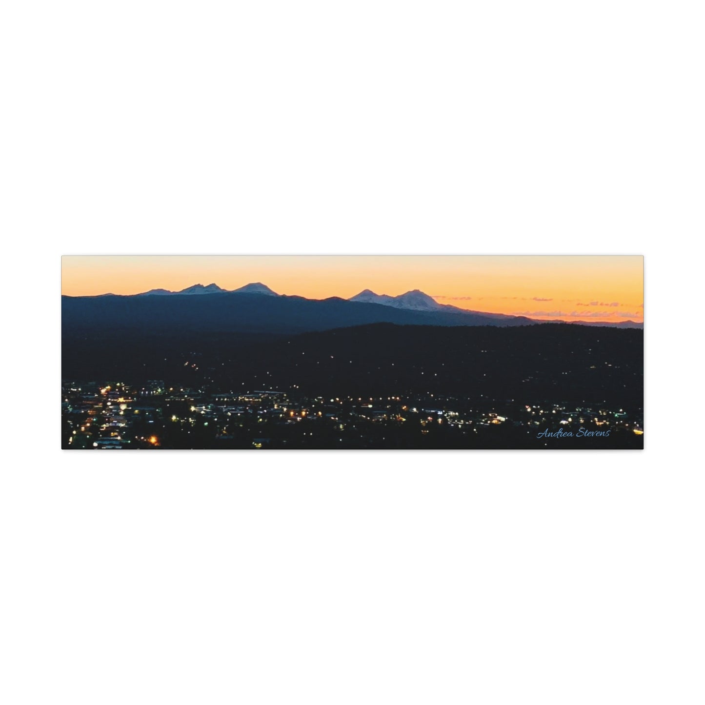 Serene Mountain Landscape Canvas Print - 1.25" Stretched Wall Art