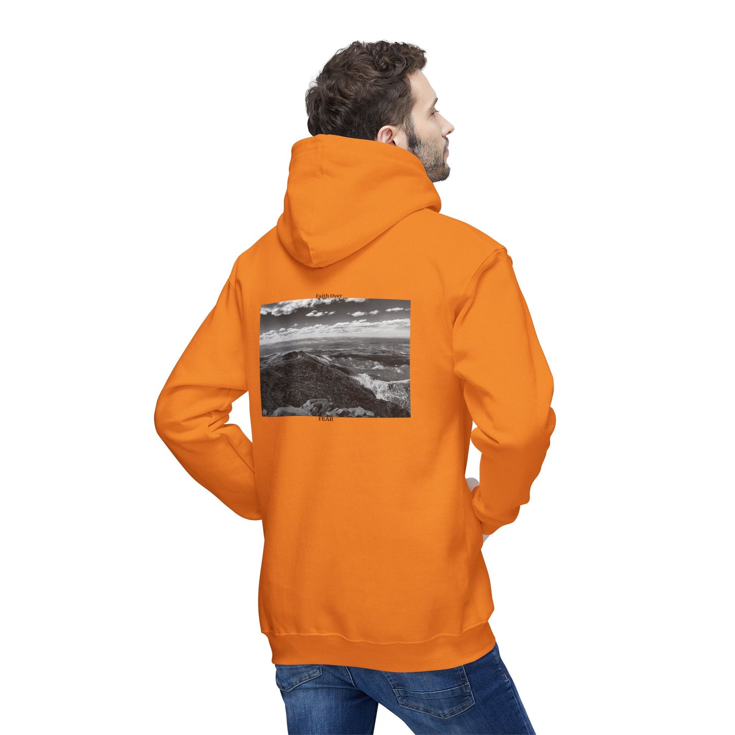 Pikes Peak in Colorado Unisex Hooded Sweatshirt with Scenic Landscape Print - Cozy & Stylish by Andrea Stevens