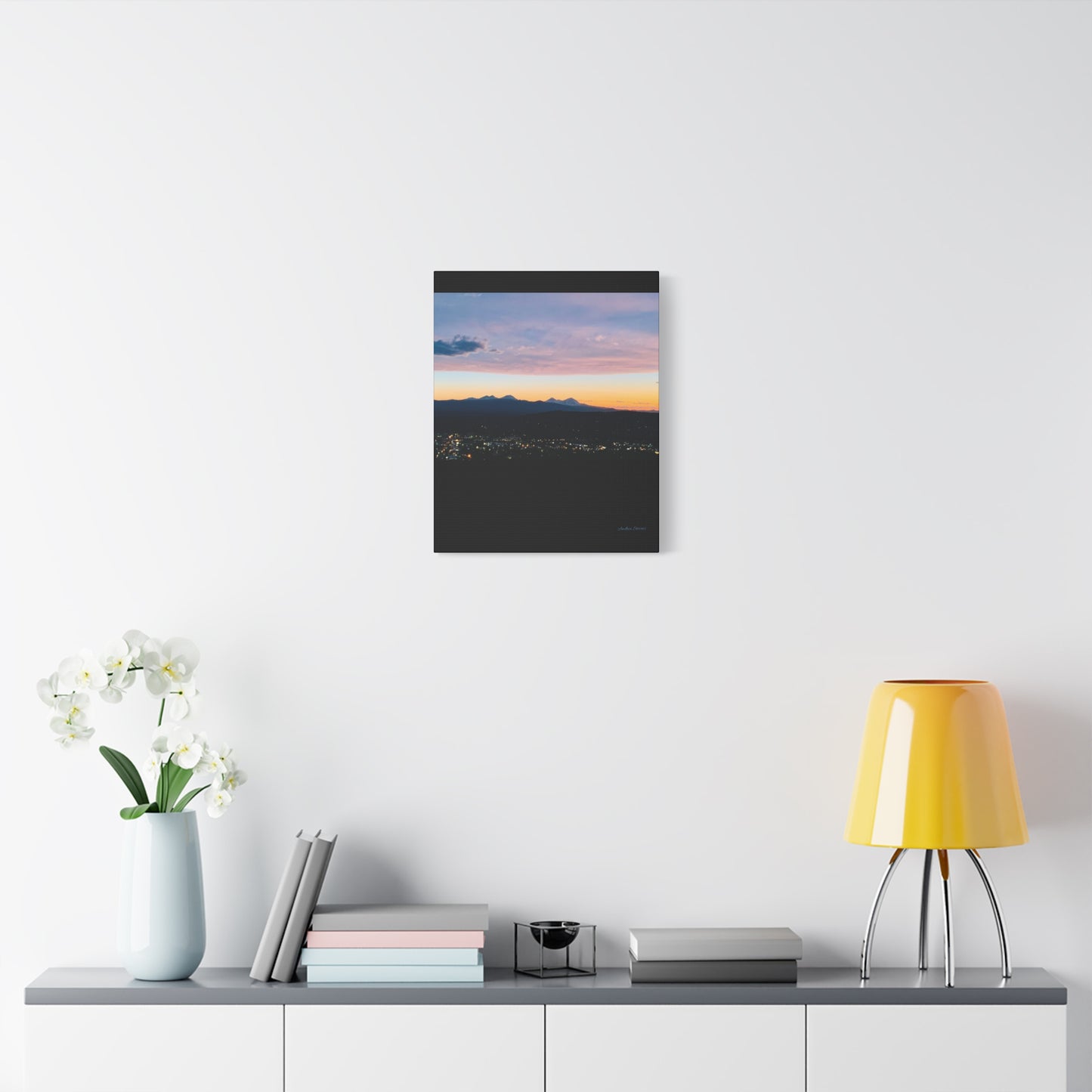Serene Mountain Landscape Canvas Print - 1.25" Stretched Wall Art