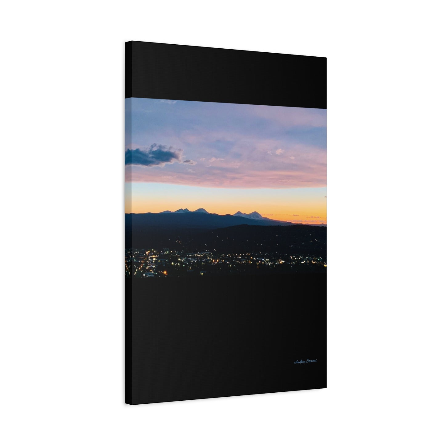 Serene Mountain Landscape Canvas Print - 1.25" Stretched Wall Art