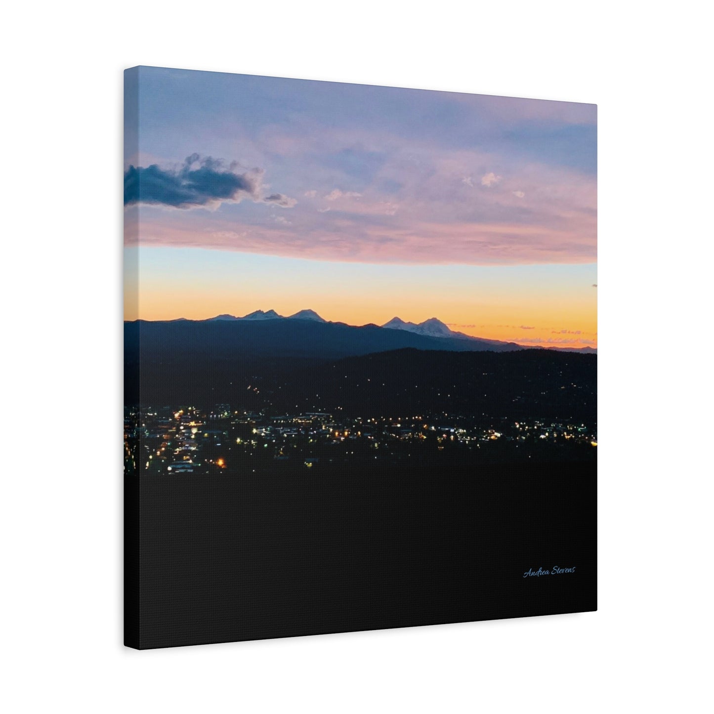 Serene Mountain Landscape Canvas Print - 1.25" Stretched Wall Art