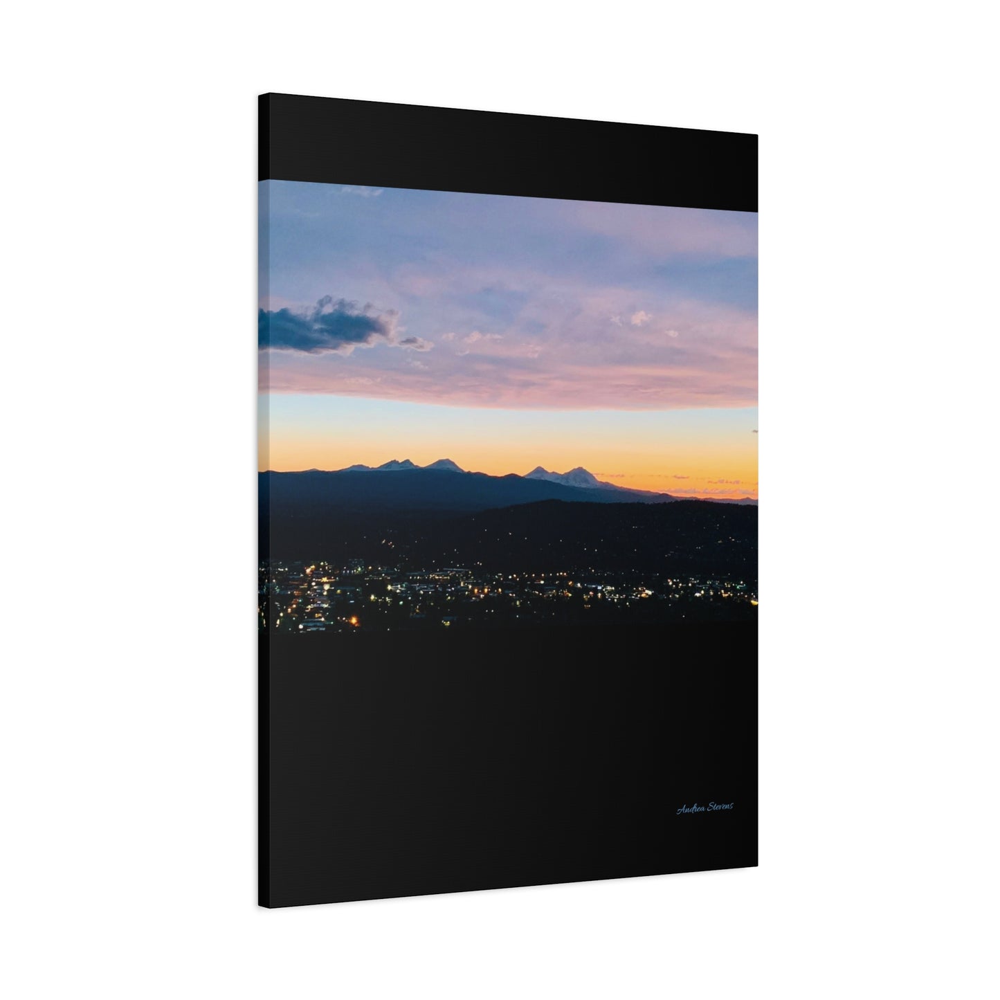 Serene Mountain Landscape Canvas Print - 1.25" Stretched Wall Art