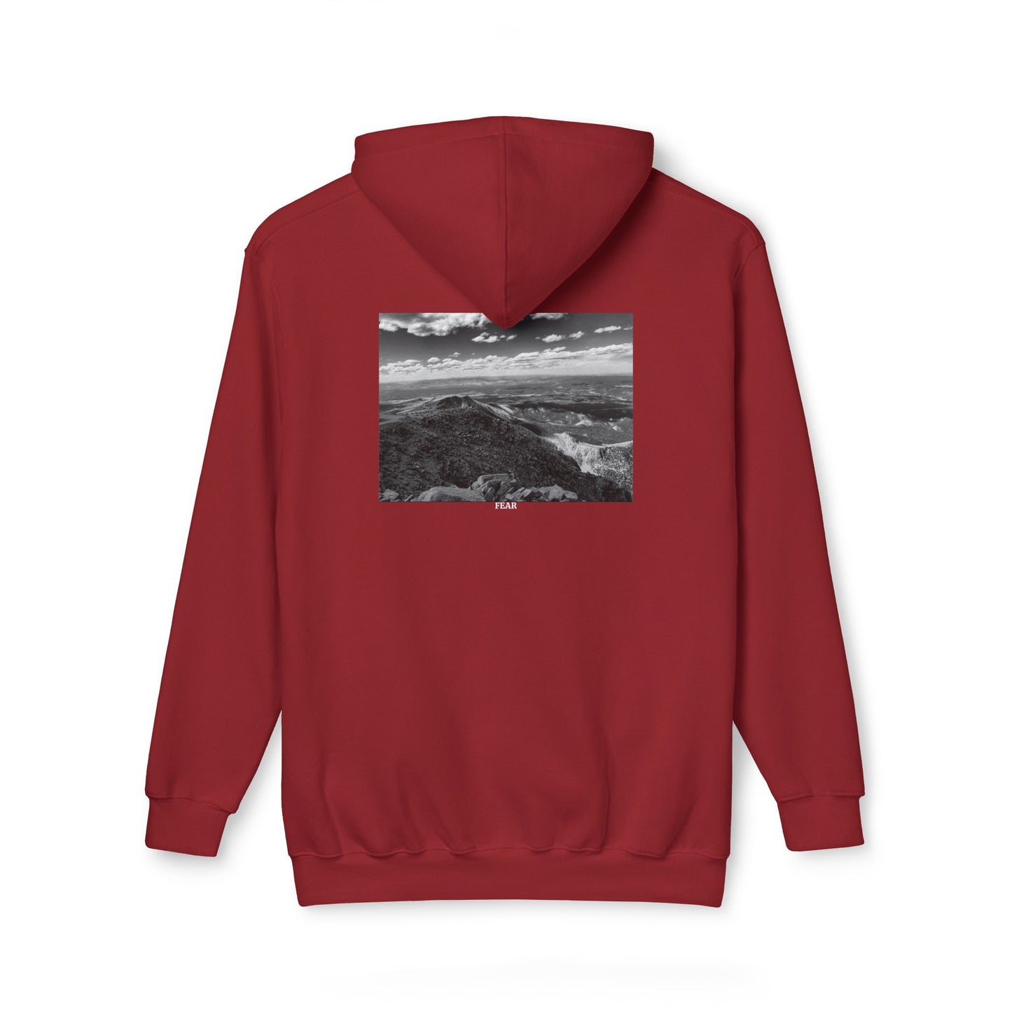 Pikes Peak in Colorado Unisex Hooded Sweatshirt with Scenic Landscape Print - Cozy & Stylish by Andrea Stevens