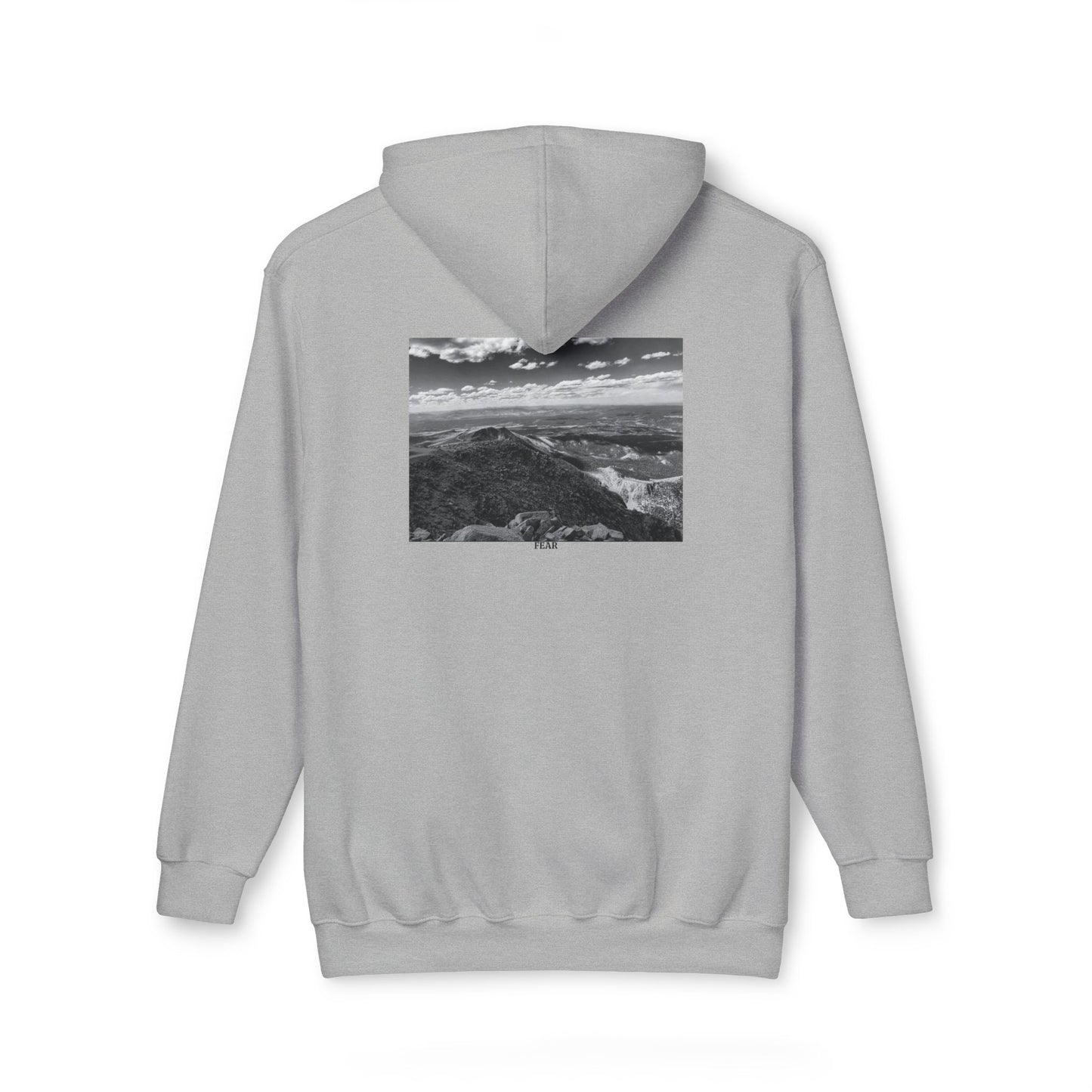 Pikes Peak in Colorado Unisex Hooded Sweatshirt with Scenic Landscape Print - Cozy & Stylish by Andrea Stevens