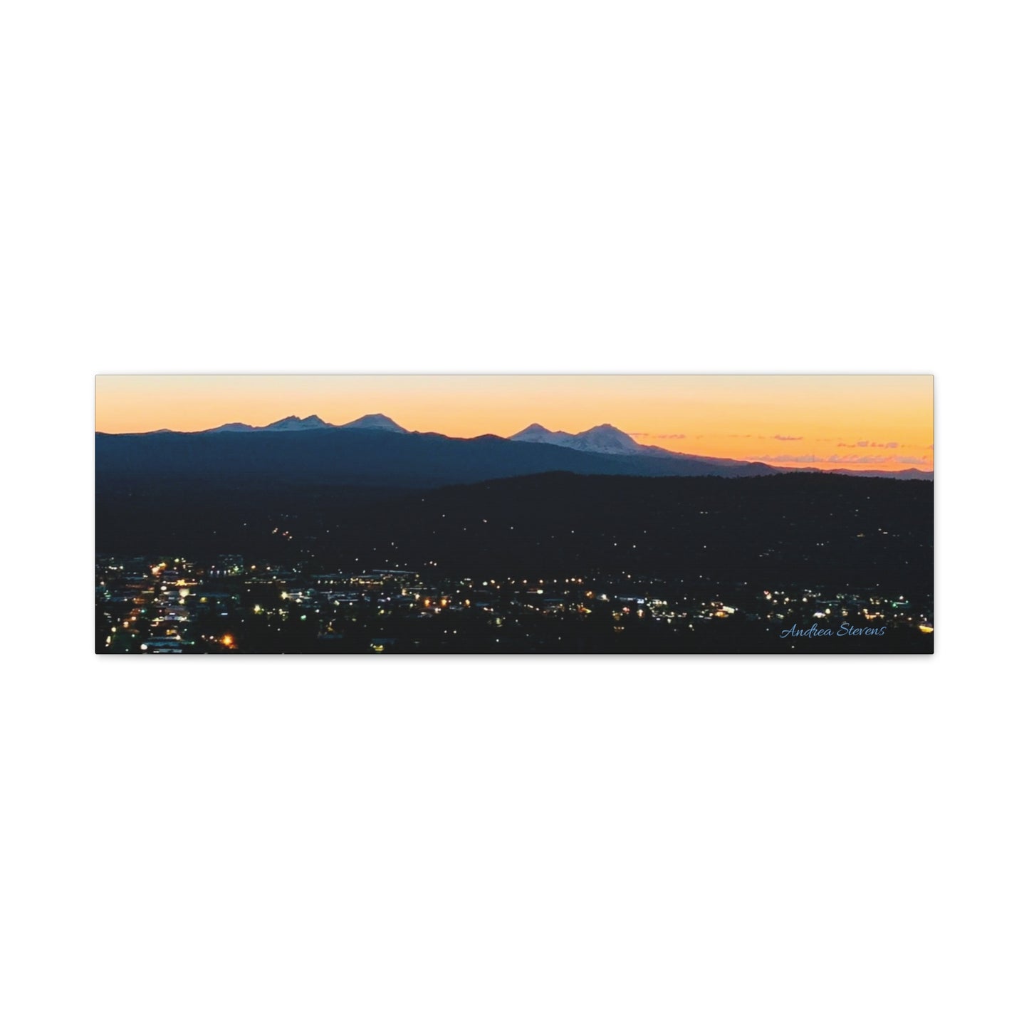 Serene Mountain Landscape Canvas Print - 1.25" Stretched Wall Art