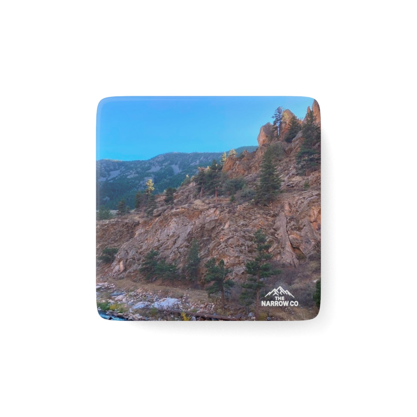 Colorado Scenic Mountain Porcelain Magnet - Nature Lover's Gift By Andrea Stevens