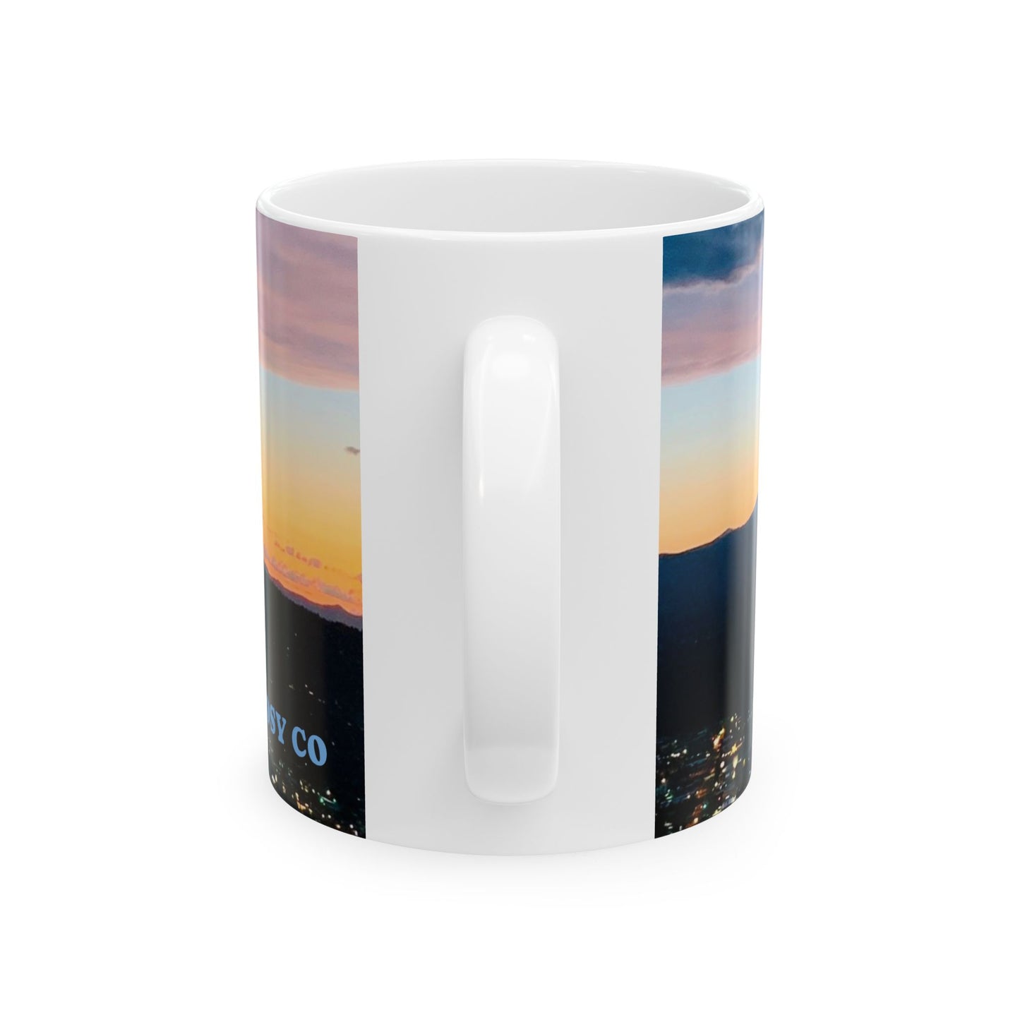 Bend Oregon, Pilot Butte Serene Mountain View Ceramic Mug - Perfect for Coffee Lovers and Nature Enthusiasts by Andrea Stevens