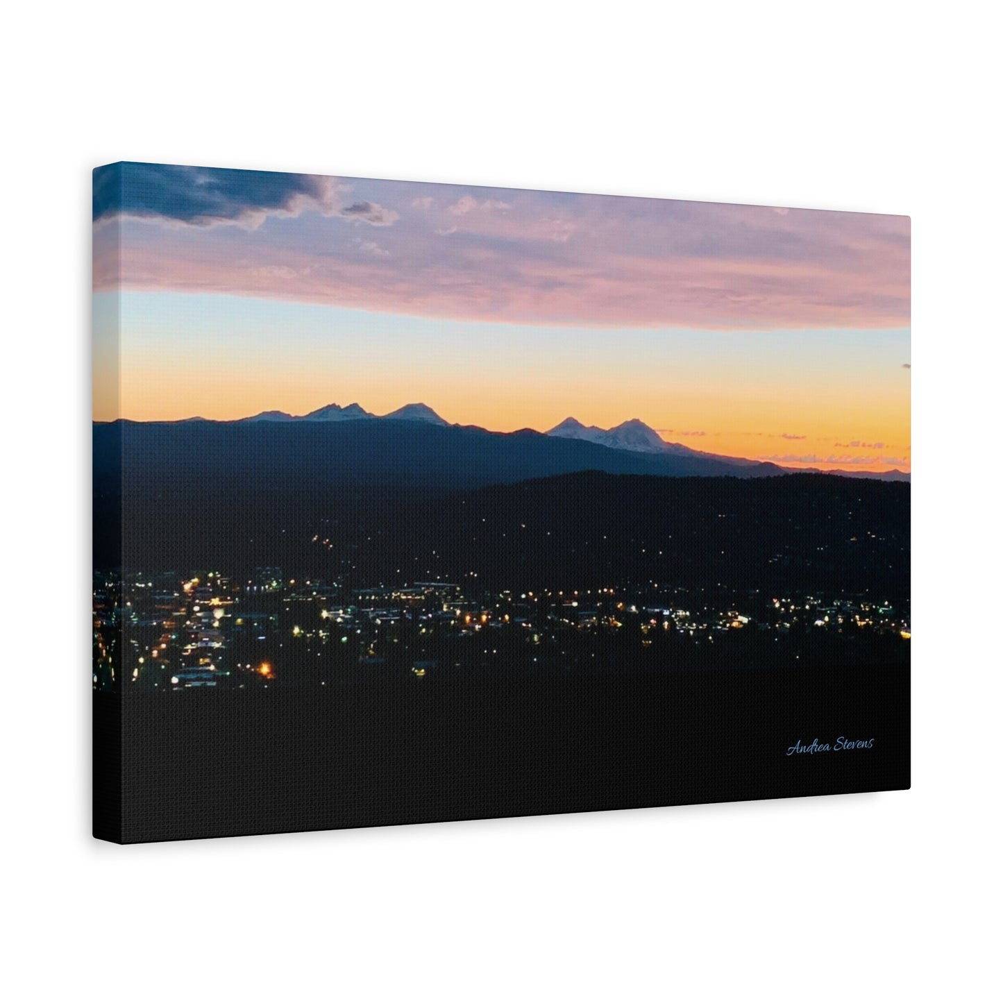 Serene Mountain Landscape Canvas Print - 1.25" Stretched Wall Art