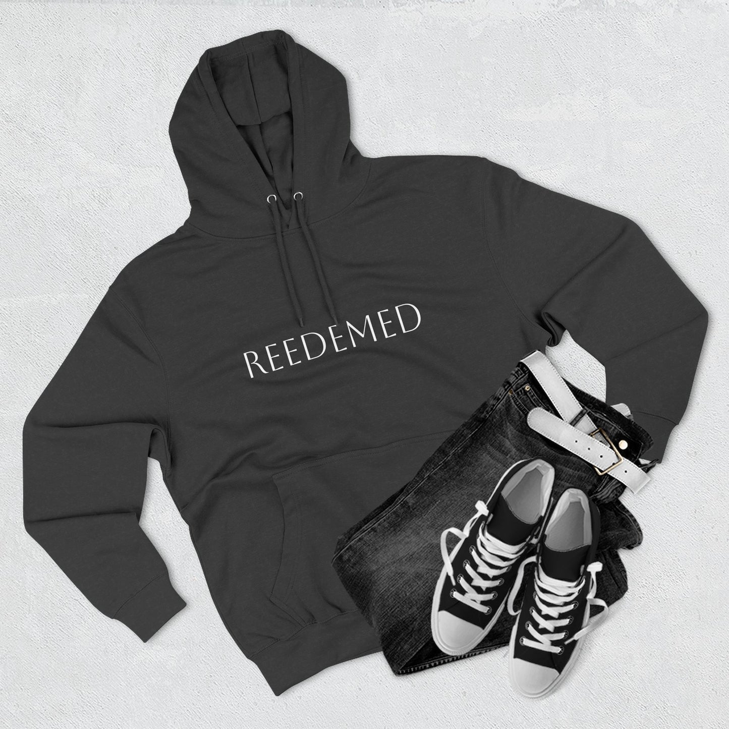 Inspirational Fleece Hoodie - 'Redeemed' & 'Amazing Grace' Quote Dedicated to a dear friend...  Fly high with the angels