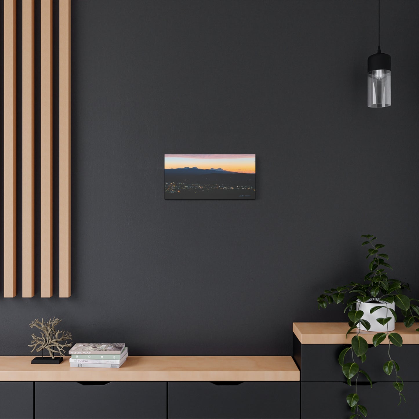 Serene Mountain Landscape Canvas Print - 1.25" Stretched Wall Art