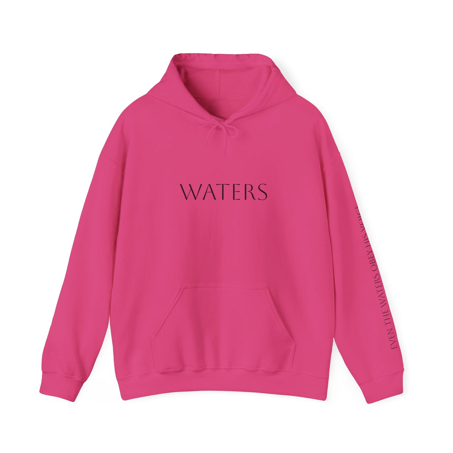 Minimalist Hoodie with 'WATERS' Text - Unisex Heavy Blend™