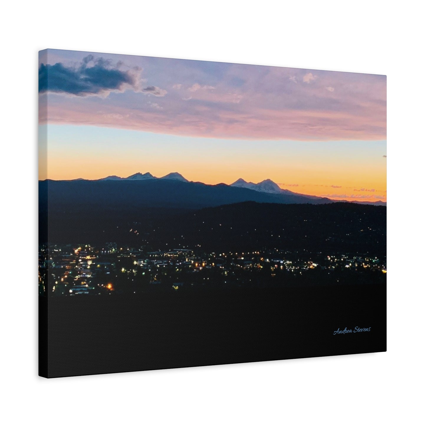 Serene Mountain Landscape Canvas Print - 1.25" Stretched Wall Art