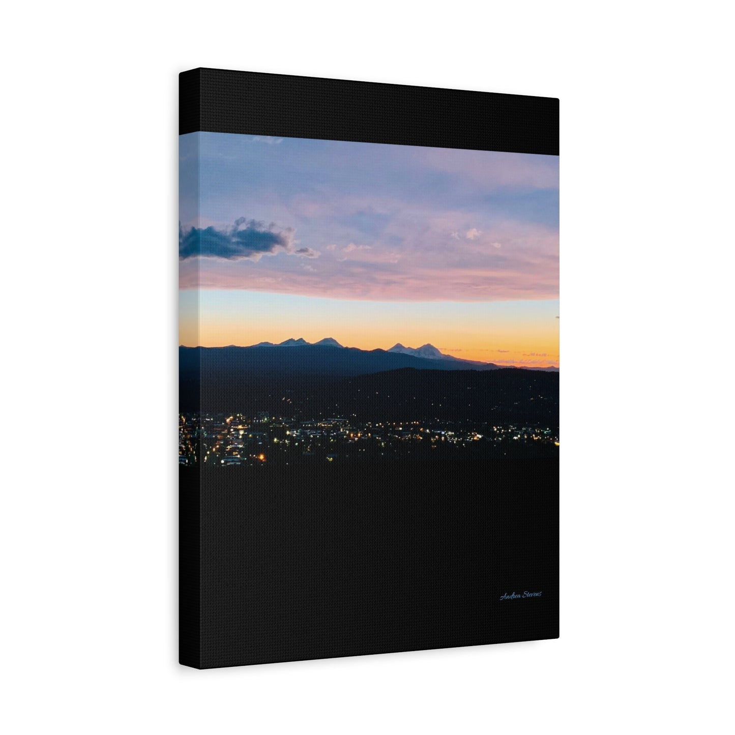 Serene Mountain Landscape Canvas Print - 1.25" Stretched Wall Art