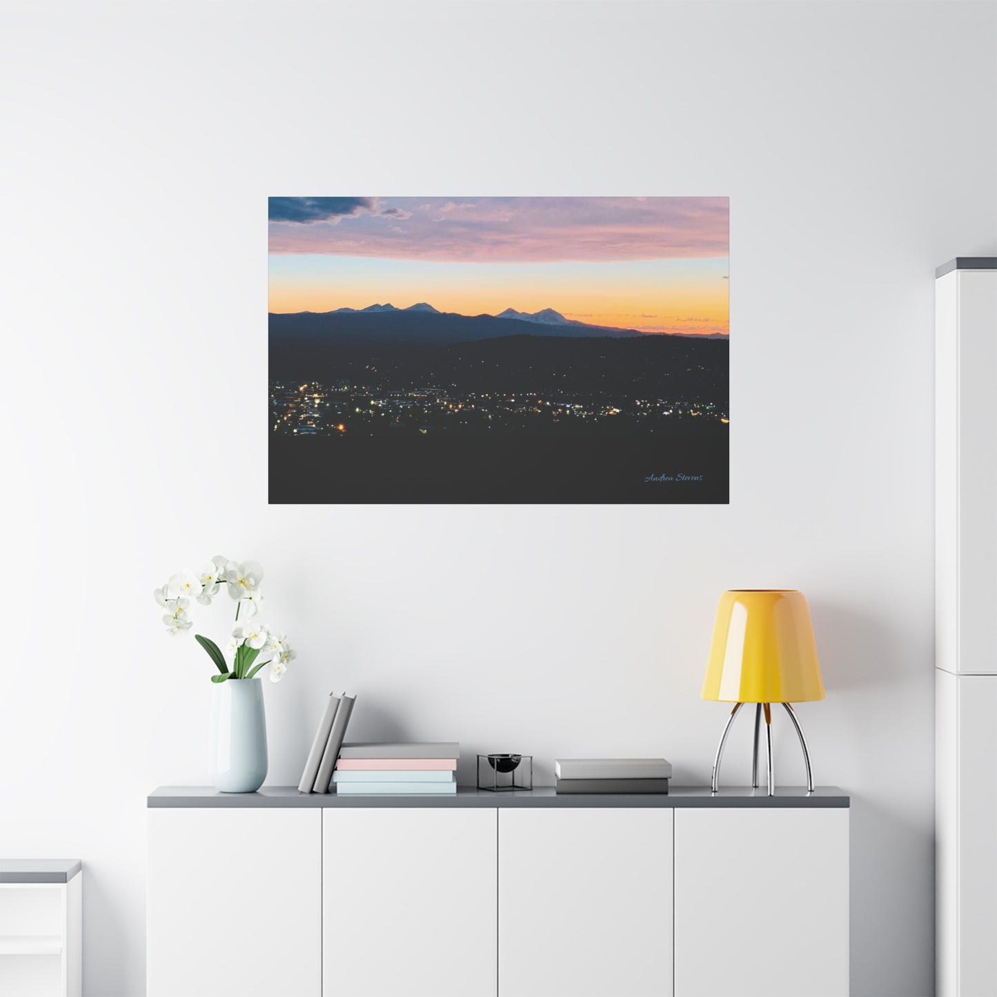 Serene Mountain Landscape Canvas Print - 1.25" Stretched Wall Art