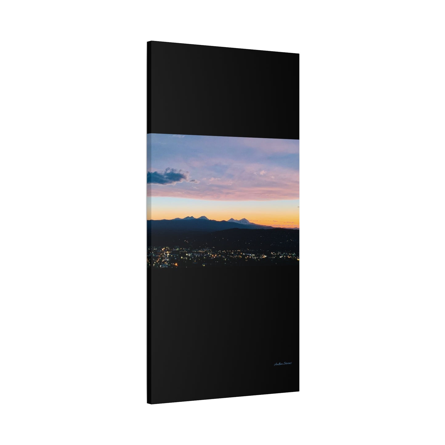 Serene Mountain Landscape Canvas Print - 1.25" Stretched Wall Art