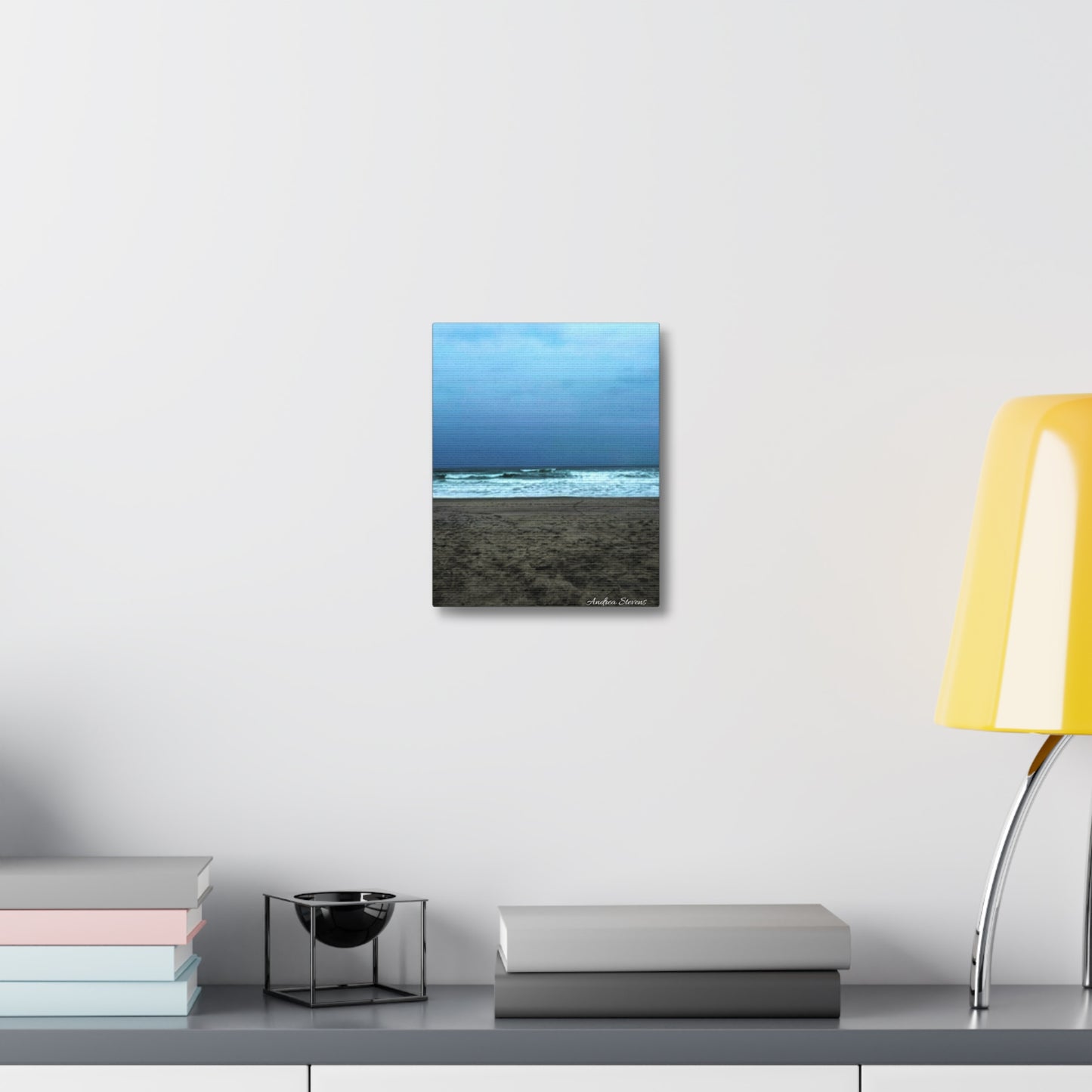 Neskowin Oregon Ocean Wave Stretched Canvas Art - Coastal Beach Wall Decor by Andrea Stevens