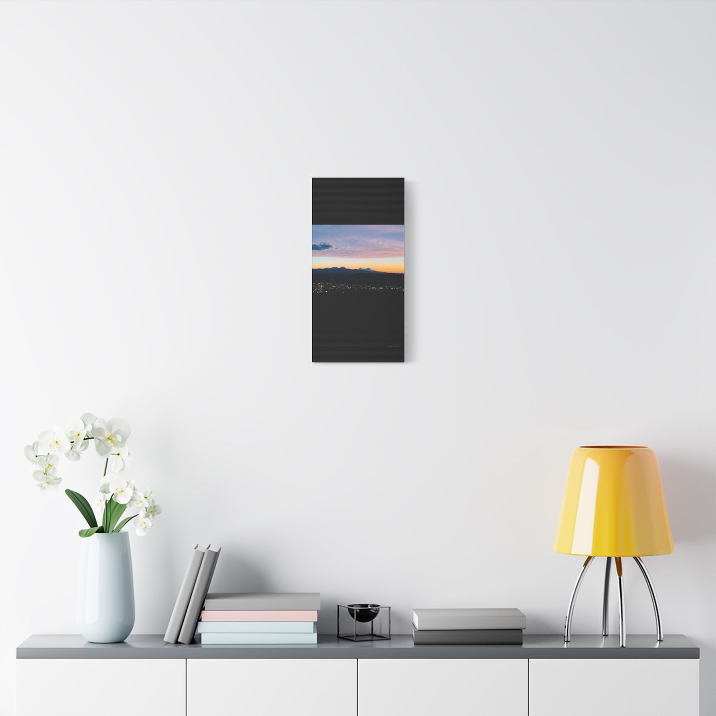 Serene Mountain Landscape Canvas Print - 1.25" Stretched Wall Art