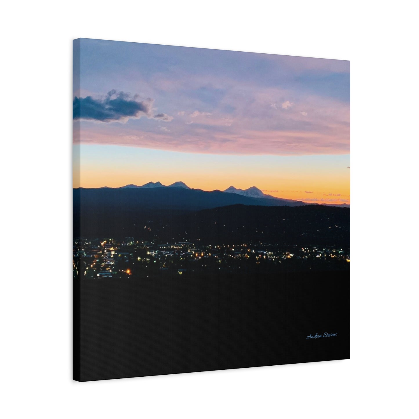 Serene Mountain Landscape Canvas Print - 1.25" Stretched Wall Art