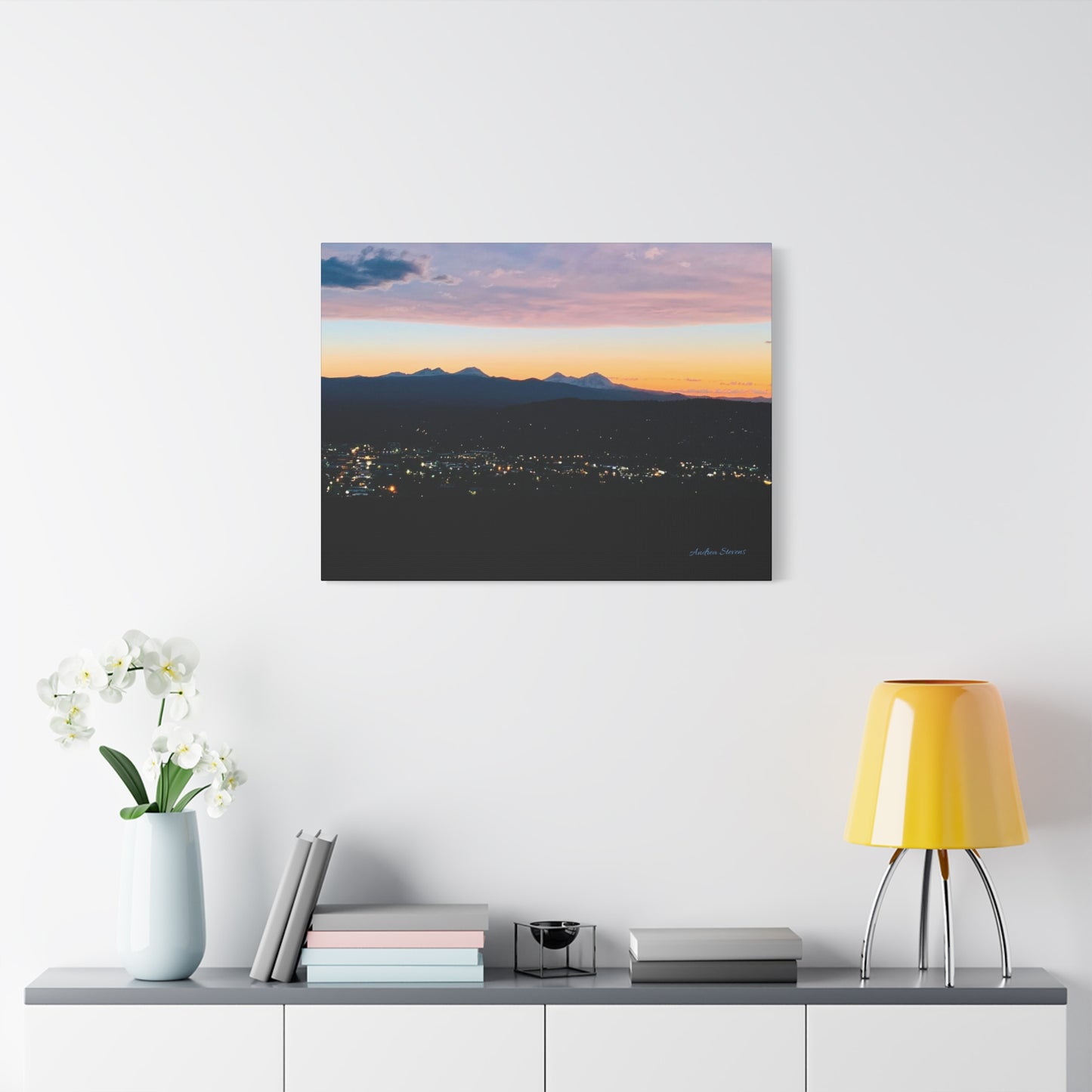 Serene Mountain Landscape Canvas Print - 1.25" Stretched Wall Art
