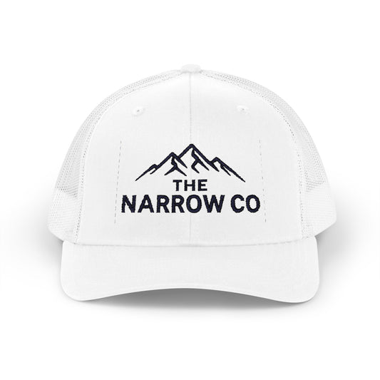 Embroidered Mountain Adventure Snapback Trucker Cap - Perfect for Outdoor Enthusiasts Brand Hat for The Narrow Co