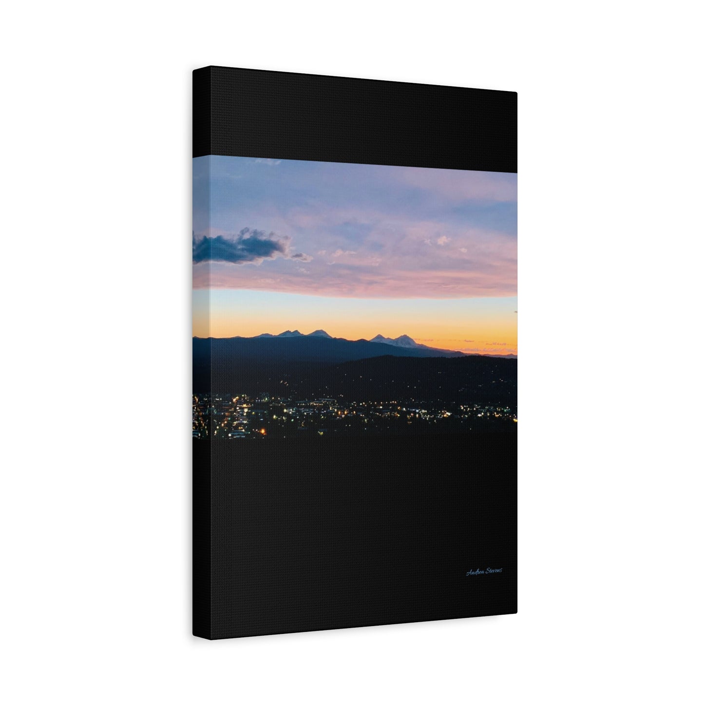 Serene Mountain Landscape Canvas Print - 1.25" Stretched Wall Art