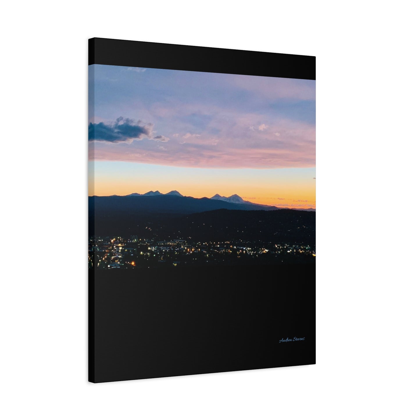 Serene Mountain Landscape Canvas Print - 1.25" Stretched Wall Art