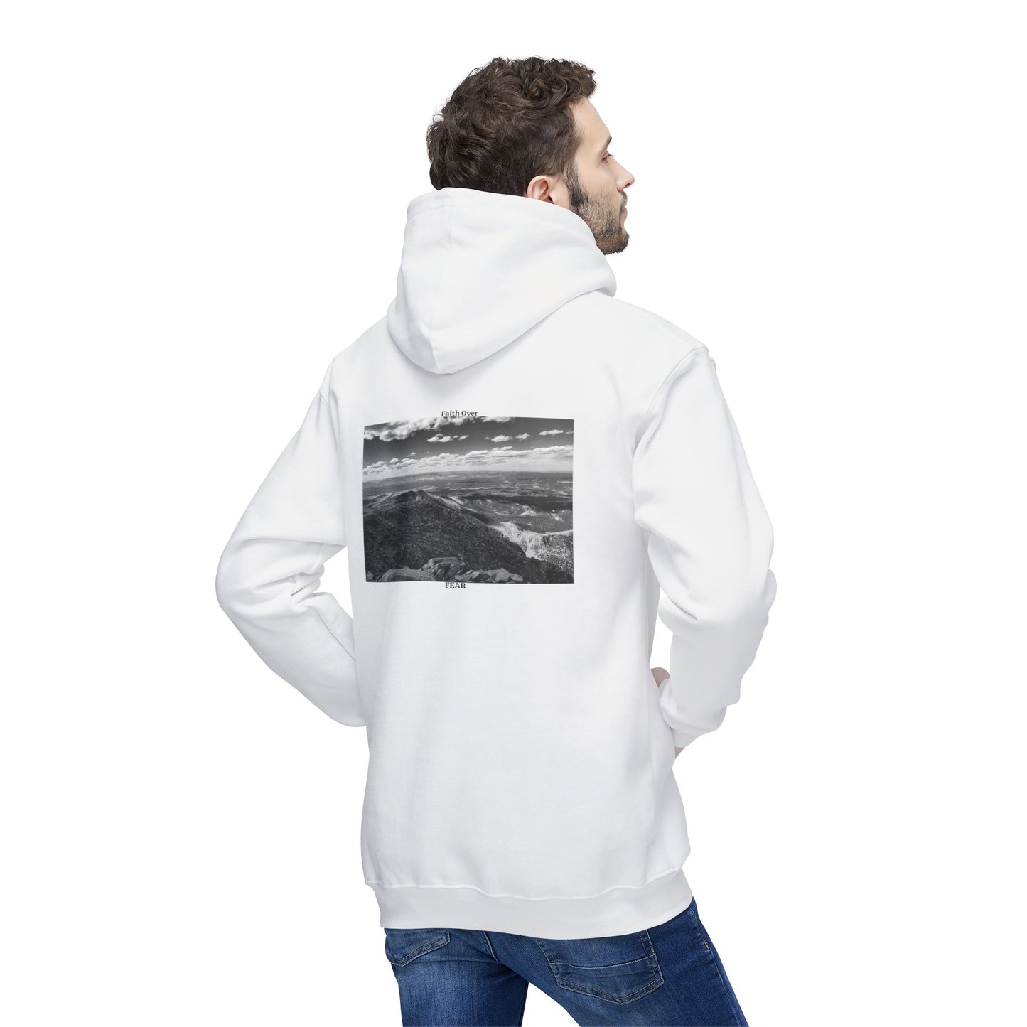 Pikes Peak in Colorado Unisex Hooded Sweatshirt with Scenic Landscape Print - Cozy & Stylish by Andrea Stevens