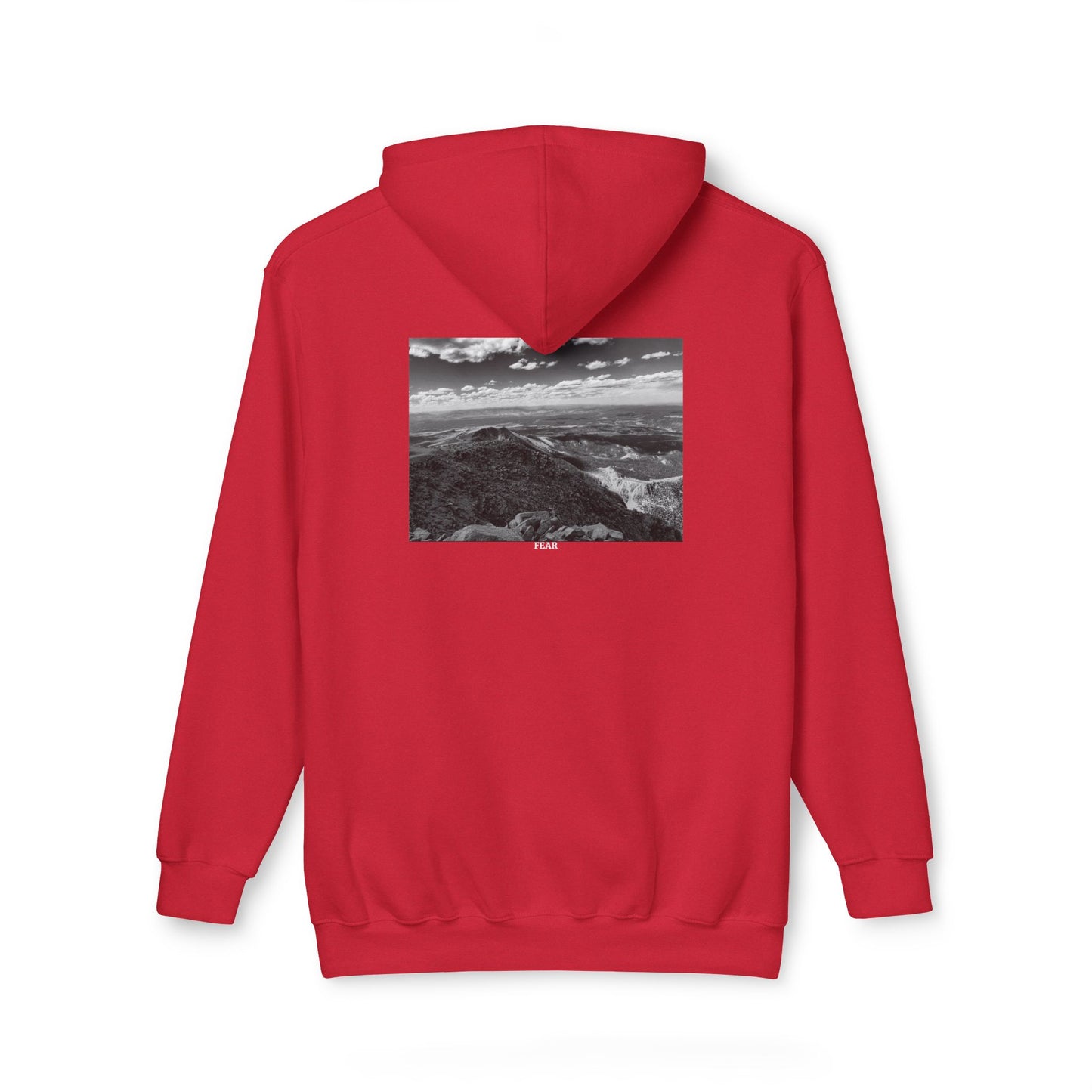 Pikes Peak in Colorado Unisex Hooded Sweatshirt with Scenic Landscape Print - Cozy & Stylish by Andrea Stevens