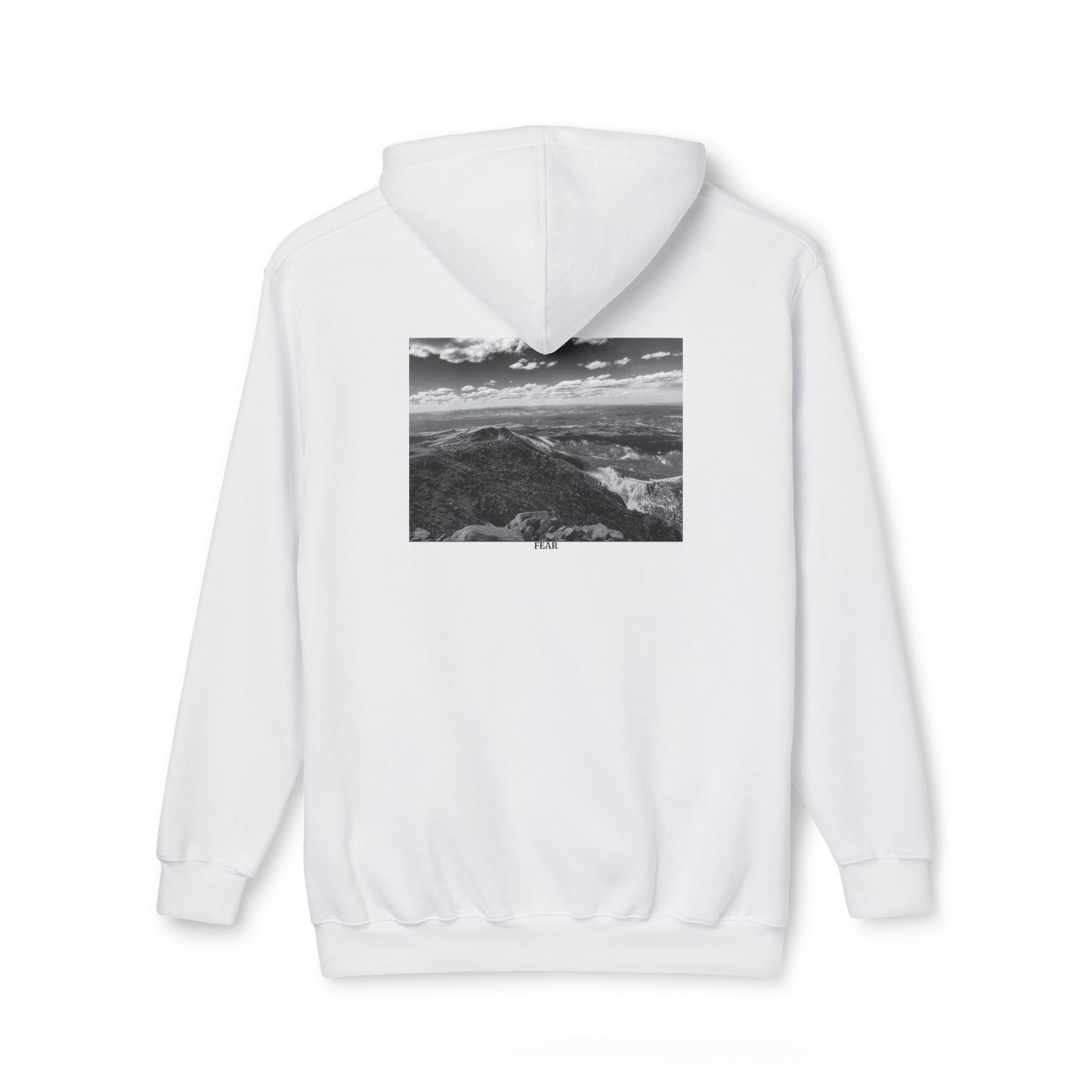 Pikes Peak in Colorado Unisex Hooded Sweatshirt with Scenic Landscape Print - Cozy & Stylish by Andrea Stevens
