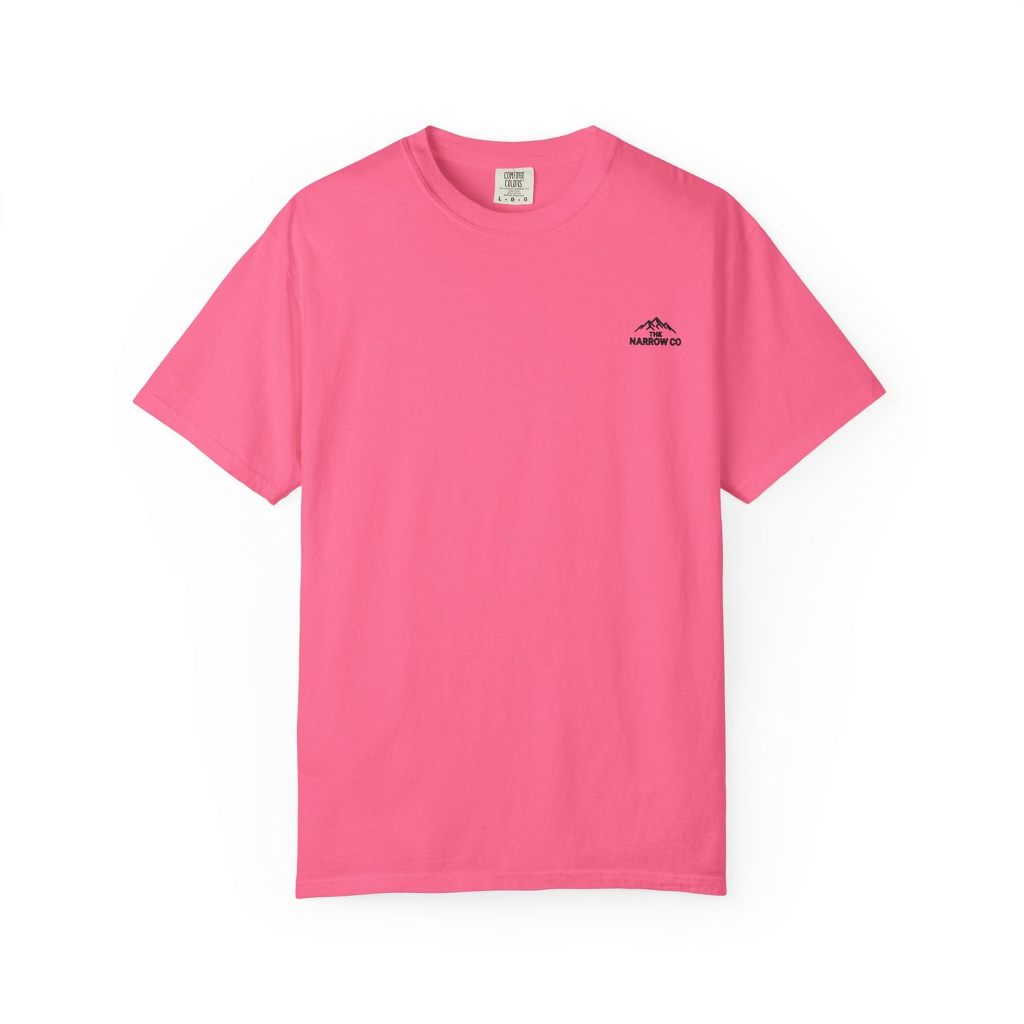 Bend Oregon Pilot Butte Unisex Garment-Dyed T-Shirt with Mountain Sunset Design - Casual Stylish Tee by Andrea Stevens