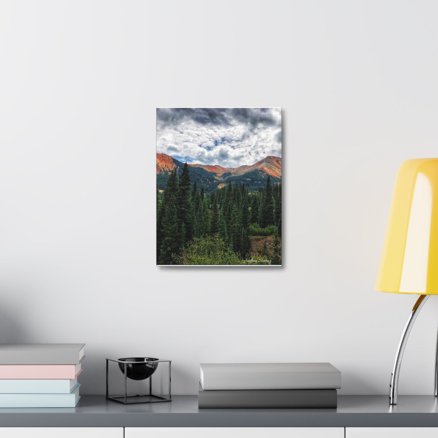 Colorado Mountain Landscape Stretched Canvas Art - Nature Wall Decor By Andrea Stevens